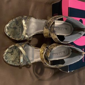 Michael Antonio Gold/Black metallic fabric size 10